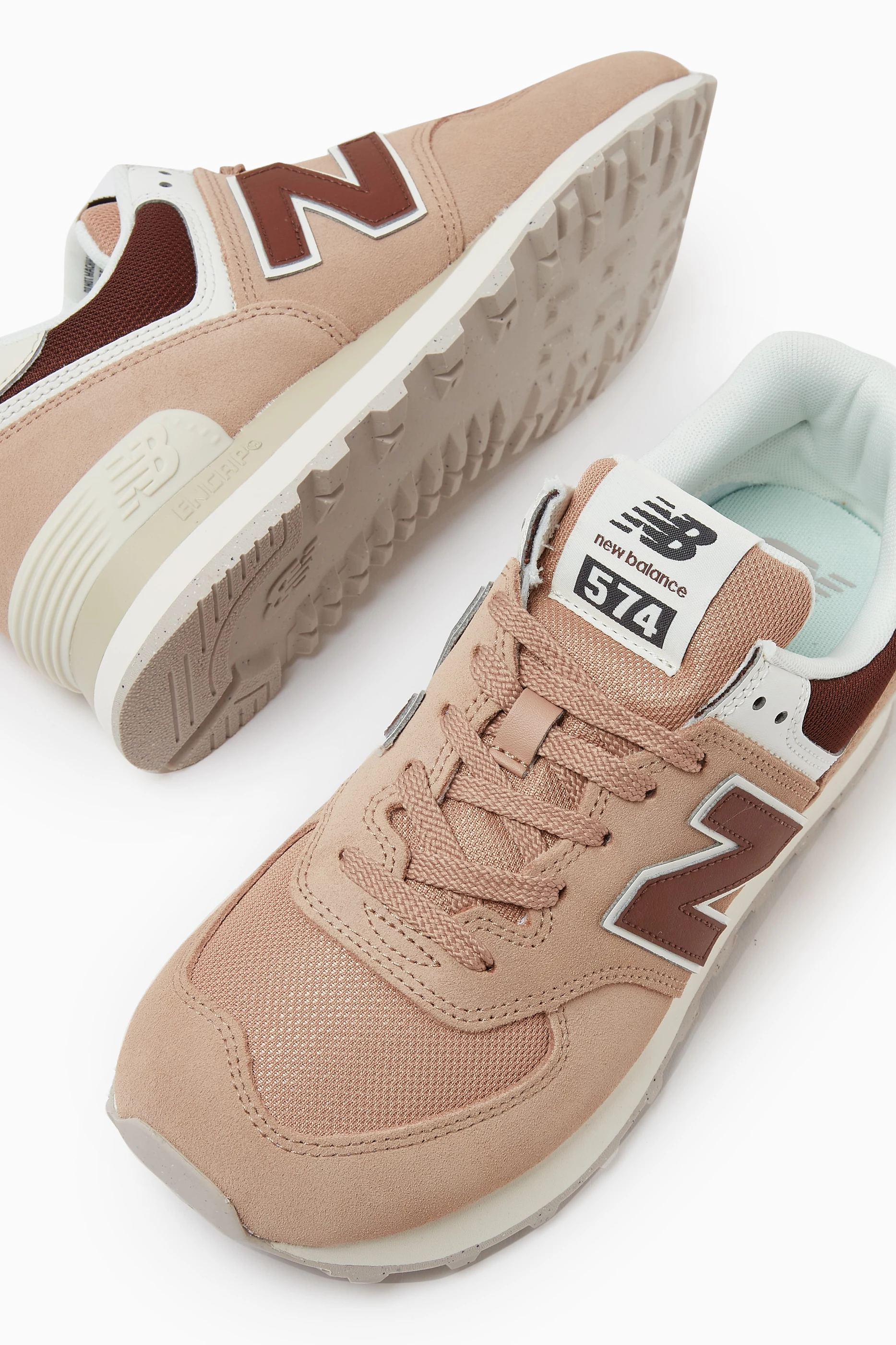 Buy New Balance Pink 574 Low Top Sneakers For Women Online Ounass Bahrain