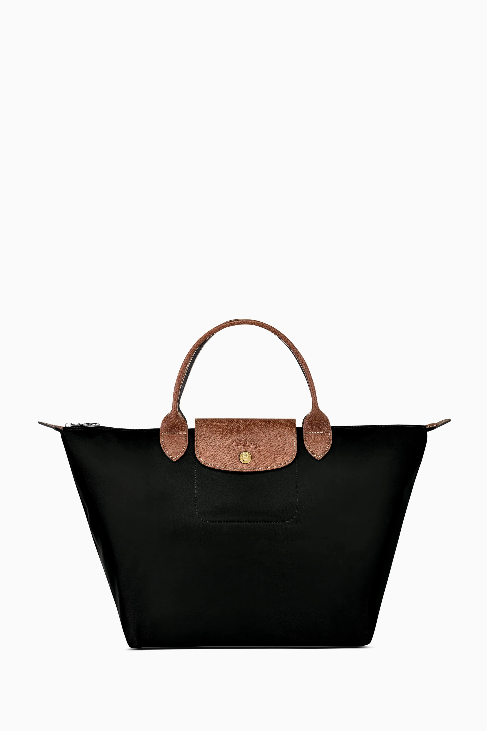Medium black longchamp bag shop