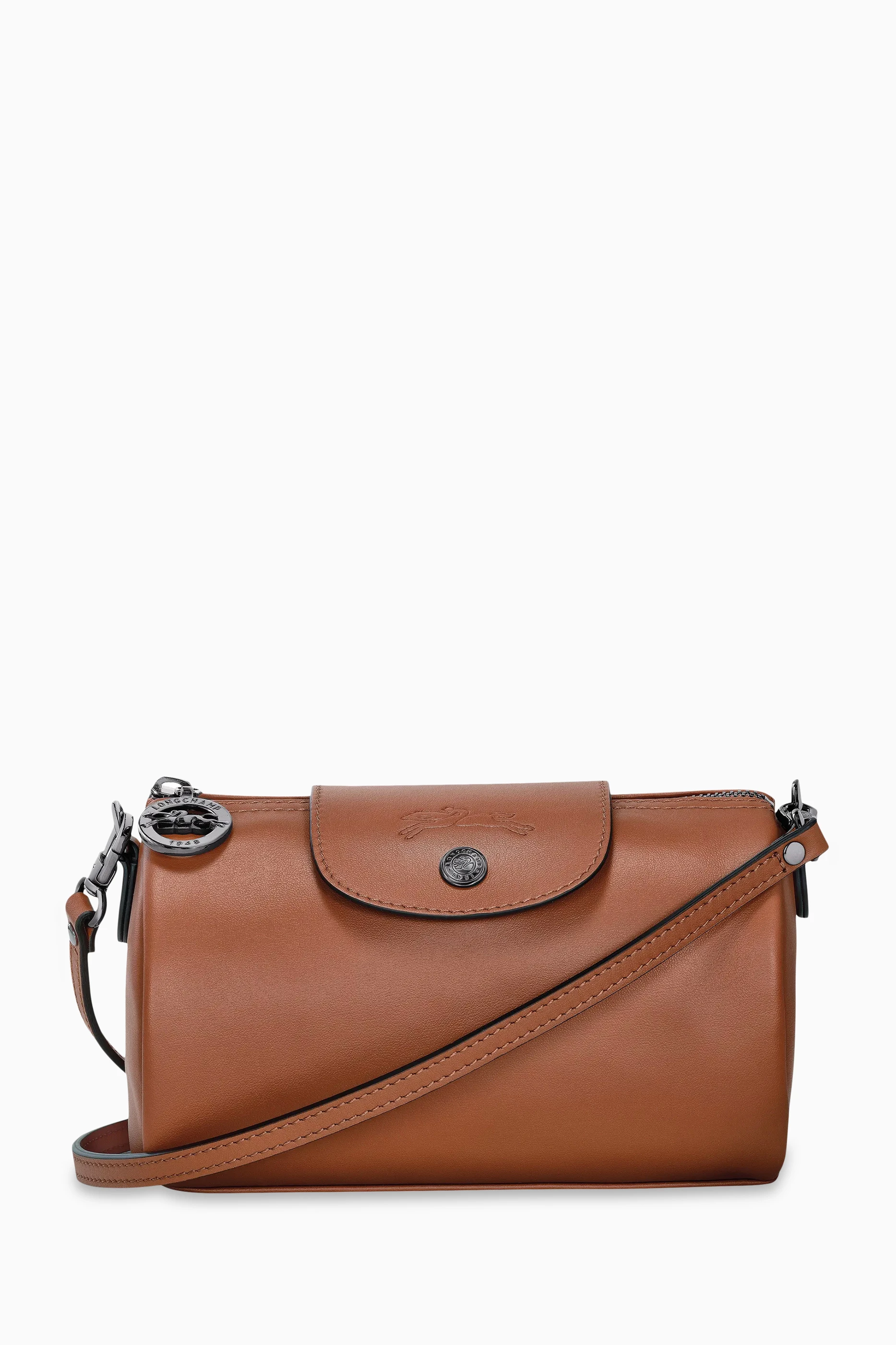 Buy Longchamp Brown Mini Le Pliage Xtra Crossbody Bag in Leather For Women Online Ounass Bahrain
