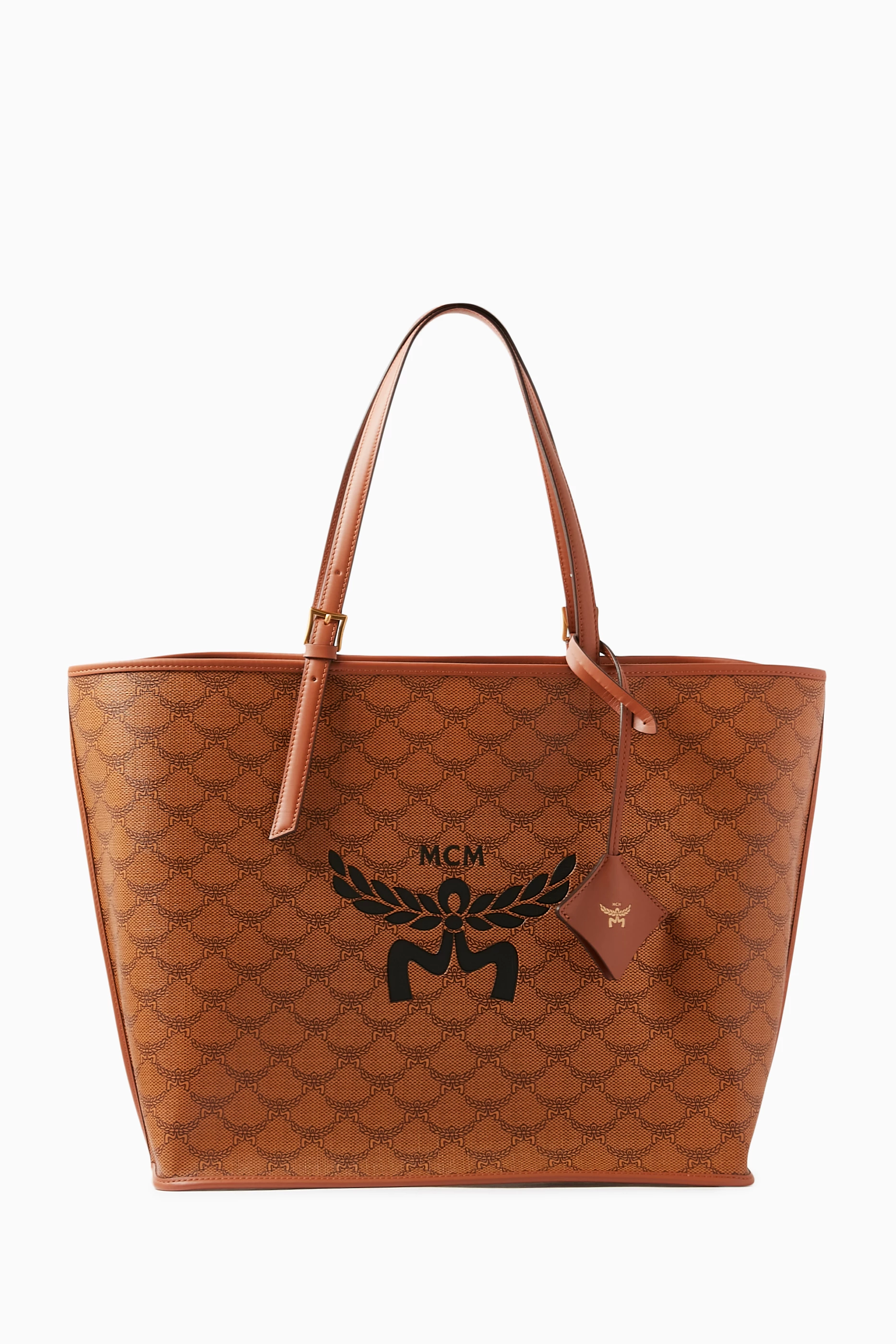 Mcm brown tote bag online