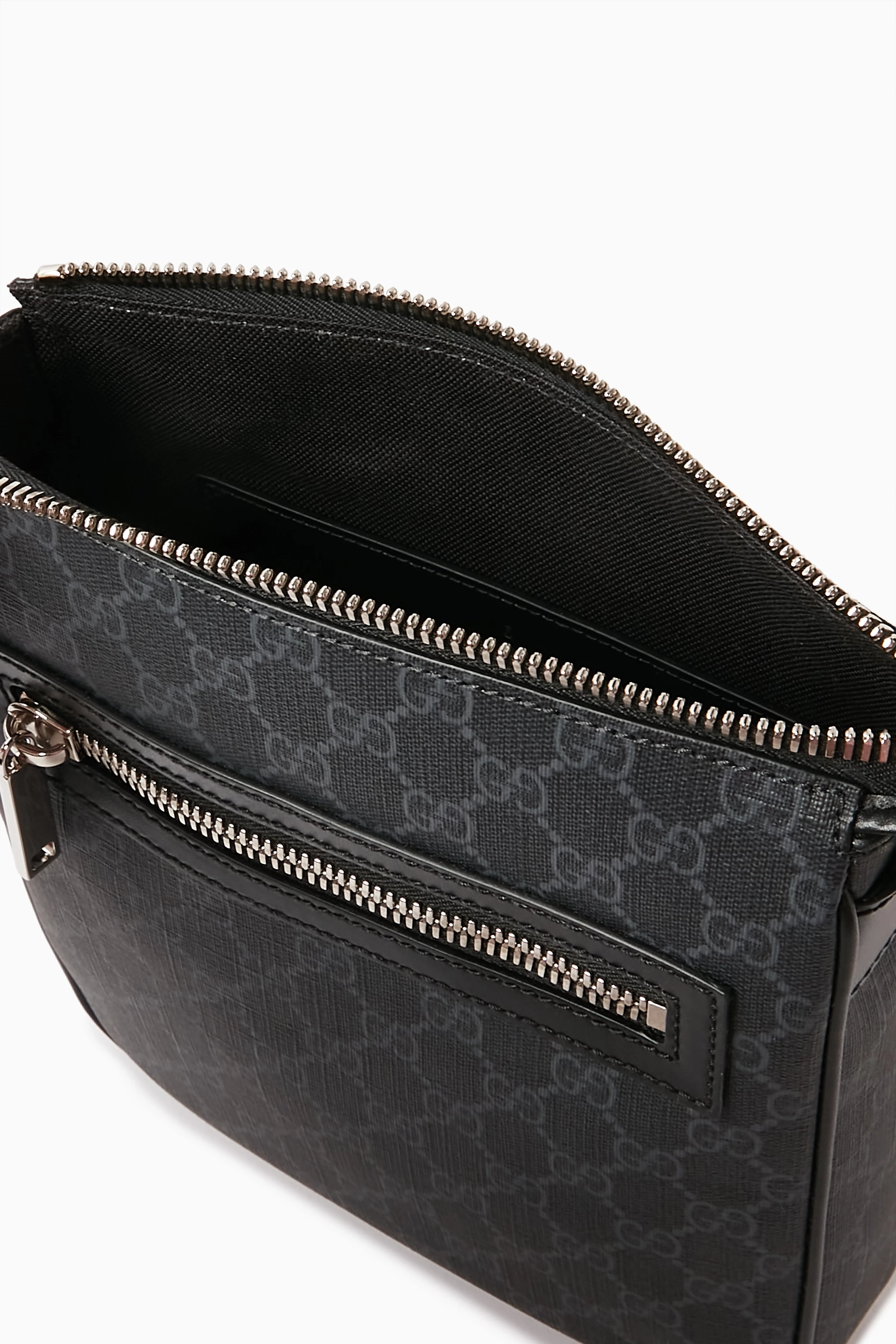 Buy Gucci Black GG Crossbody Bag in Supreme Canvas For Men Online Ounass Bahrain