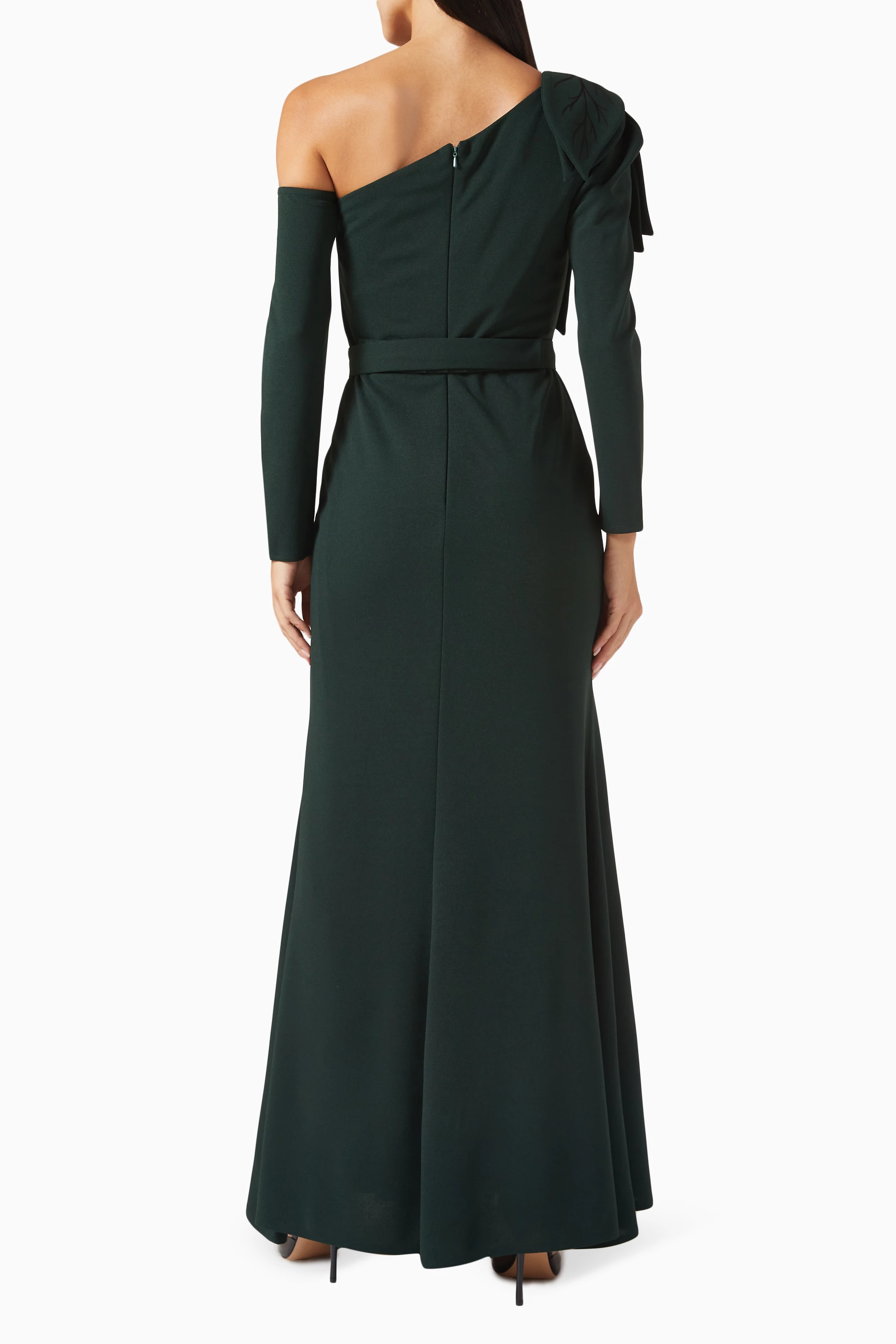 Army green maxi dress best sale