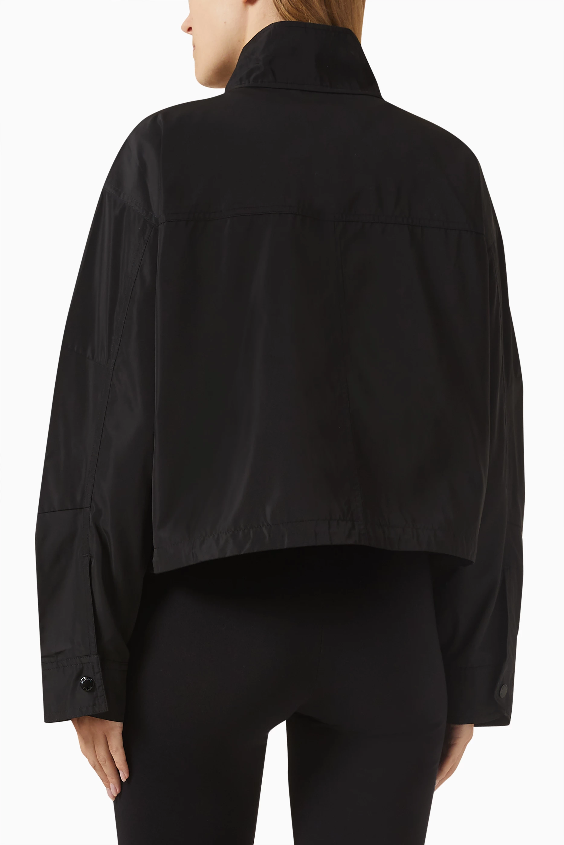 Buy Michael Kors Black Logo Tape Woven Anorak Jacket For Women Online Ounass Bahrain