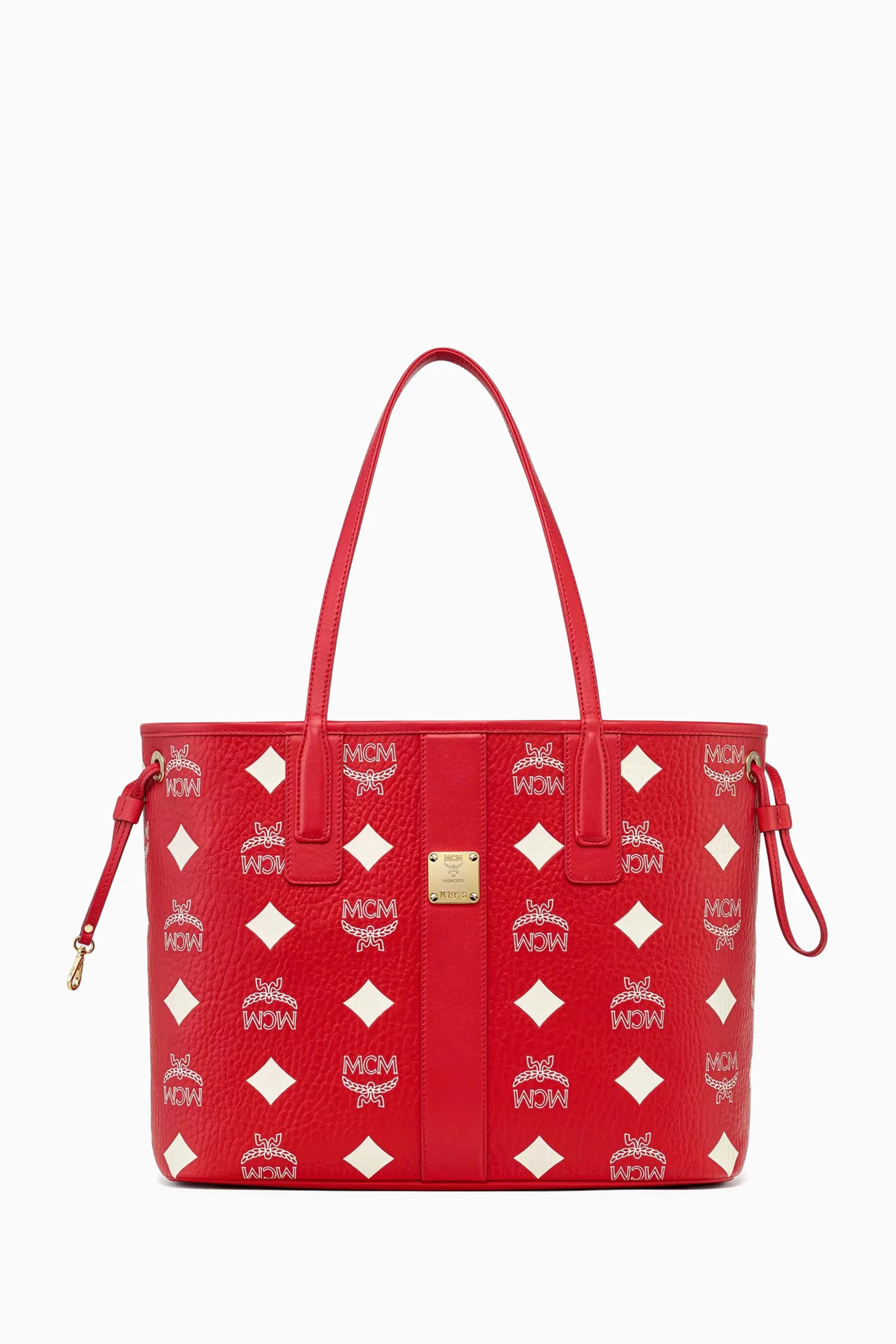 Mcm tote bag red clearance