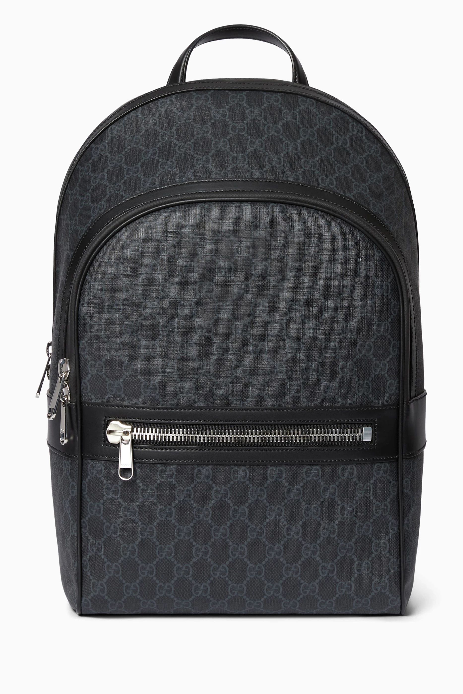 Gucci black canvas backpack on sale