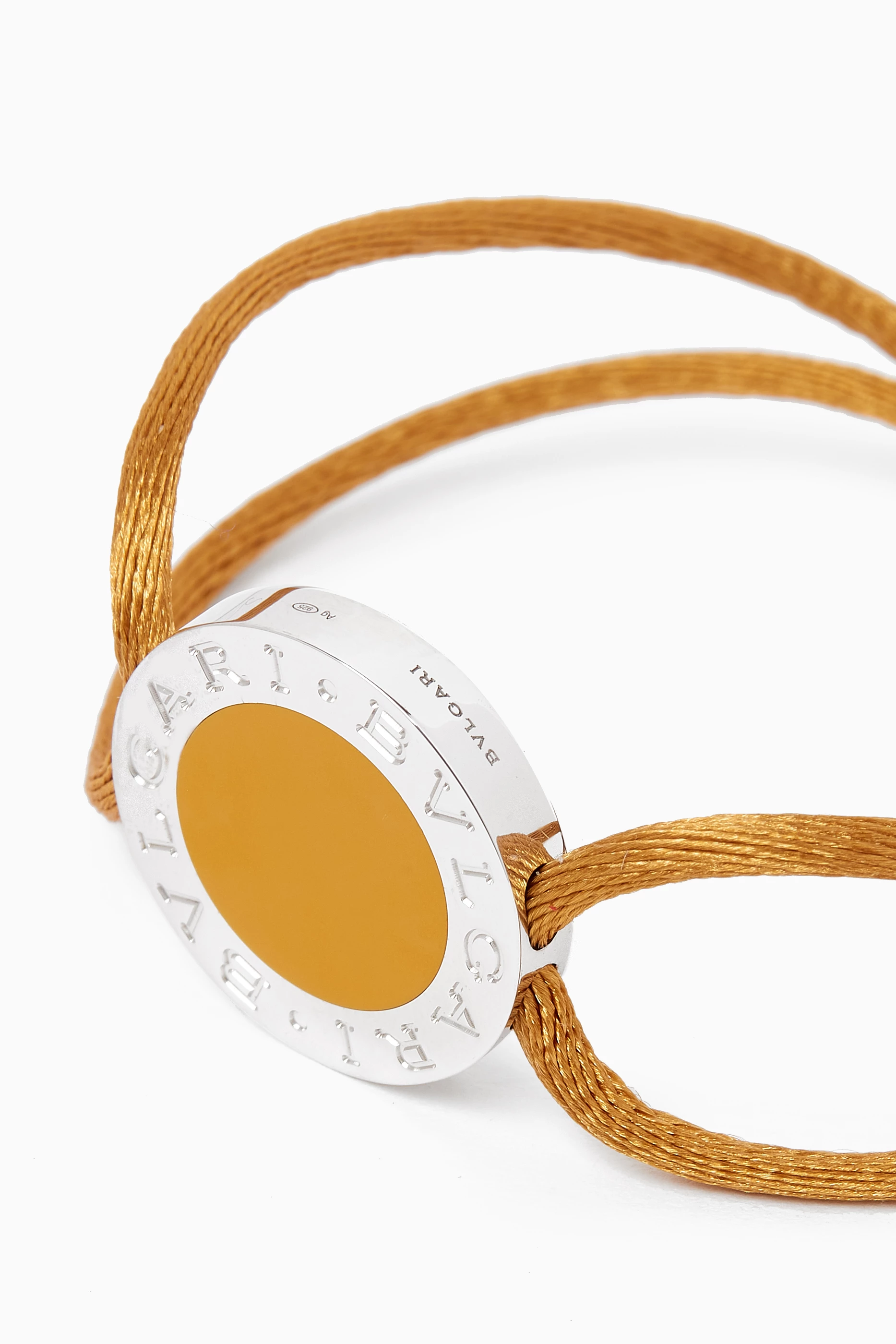 Buy BVLGARI Brown BVLGARI BVLGARI Lucky U Bracelet in Sterling Silver For Women Online Ounass Bahrain