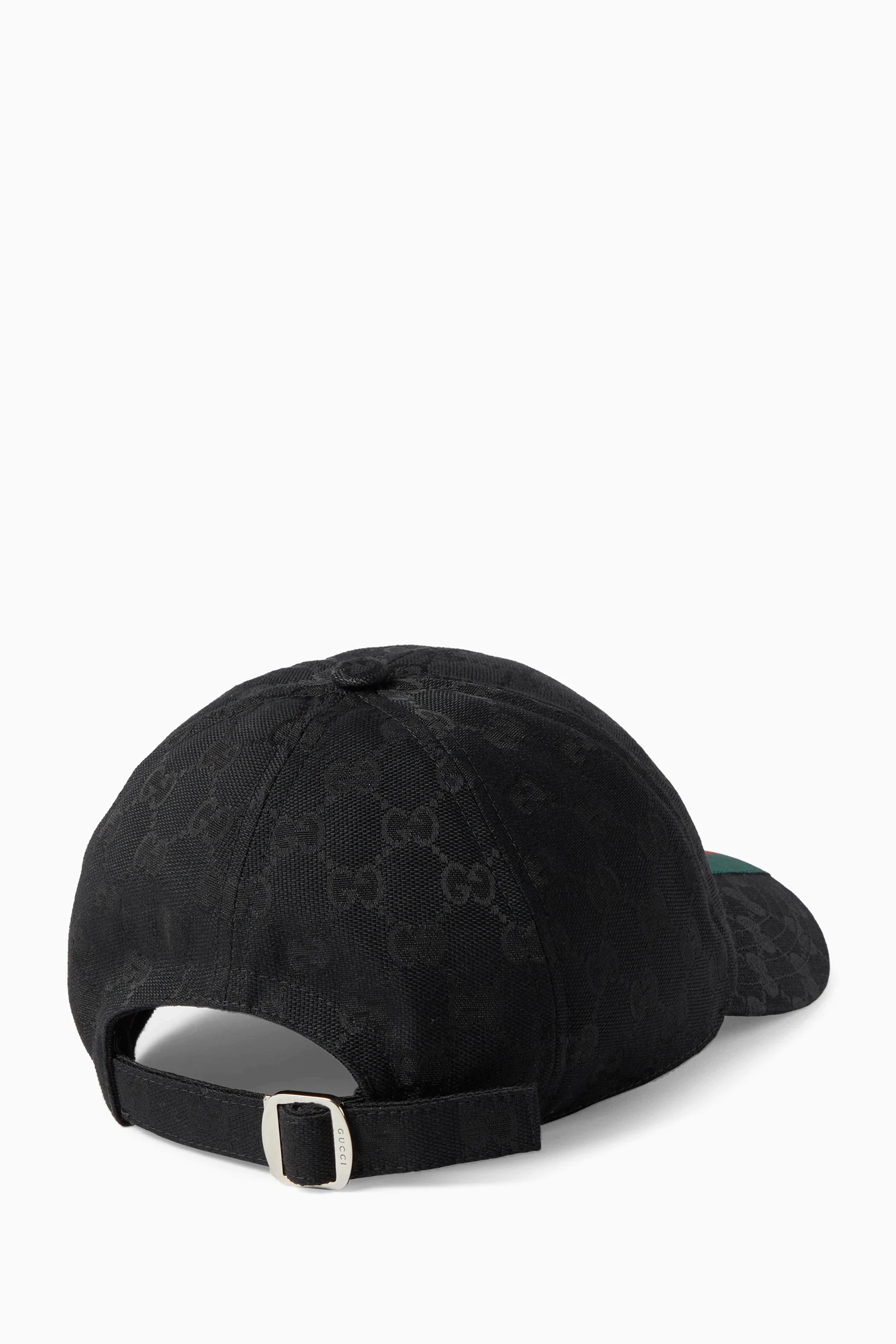 Black gucci baseball hat discount