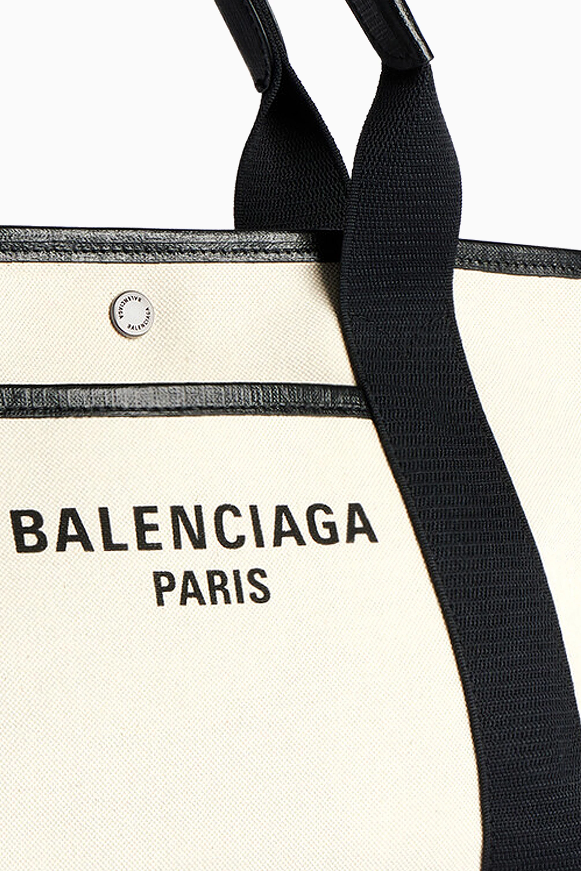 Buy Balenciaga Neutral Small Biarritz Tote Bag in Cotton Canvas For Women Online Ounass Bahrain