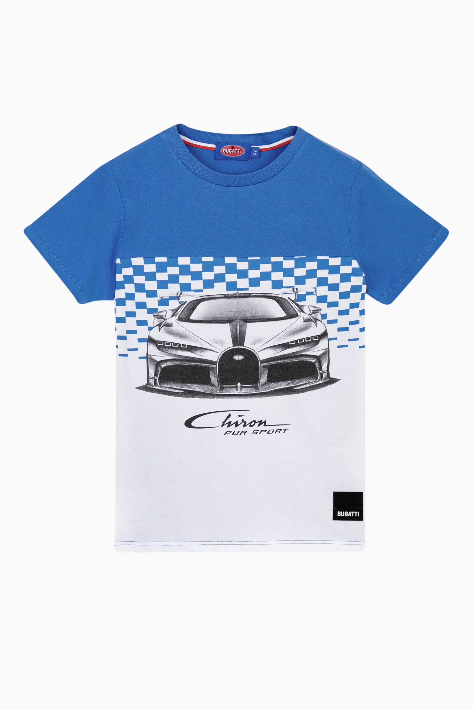 Buy Bugatti Junior Blue Chiron Pur Sport Graphic T shirt in Cotton For Boys Online Ounass Bahrain