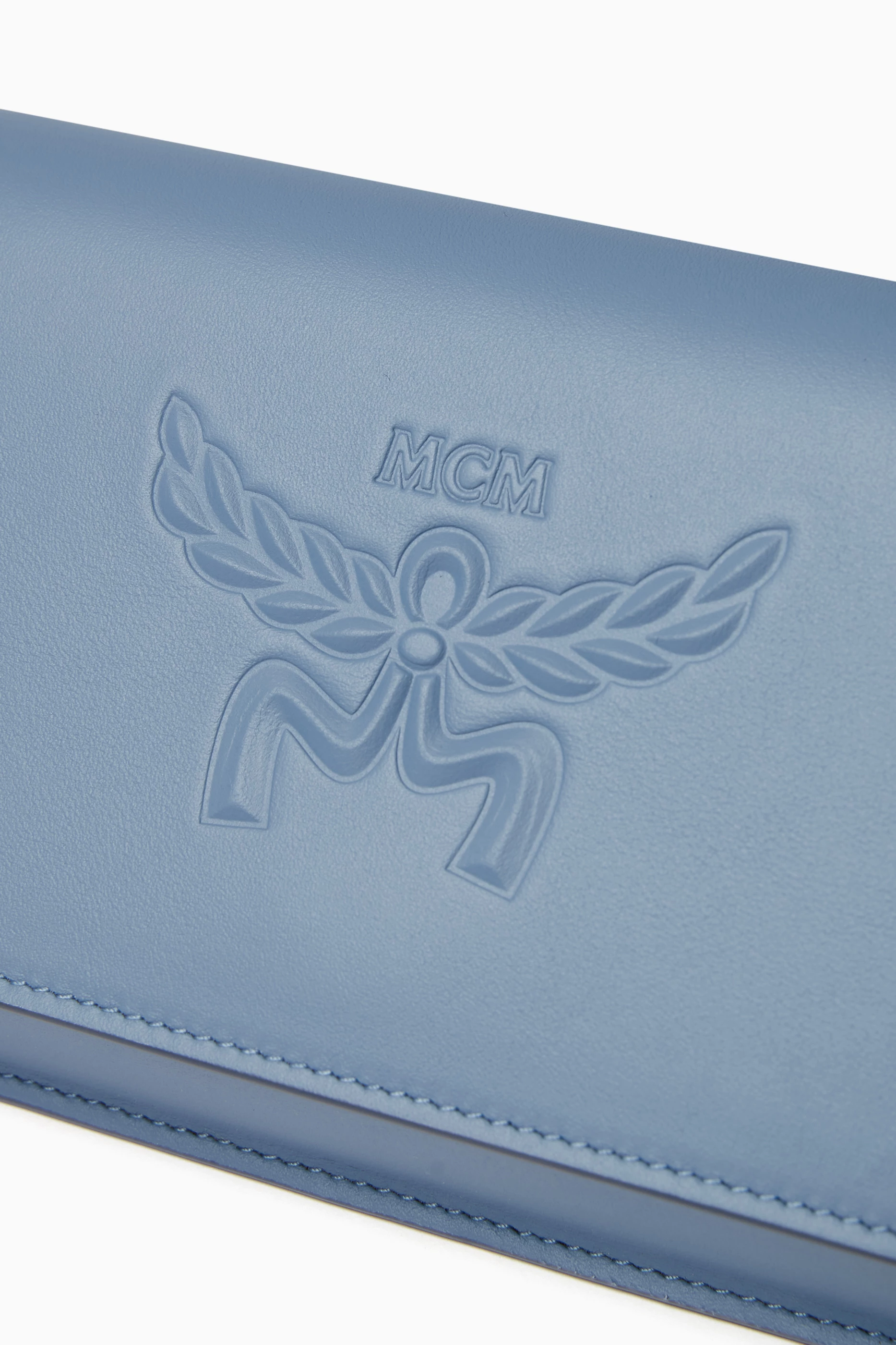 Mcm wallet blue store
