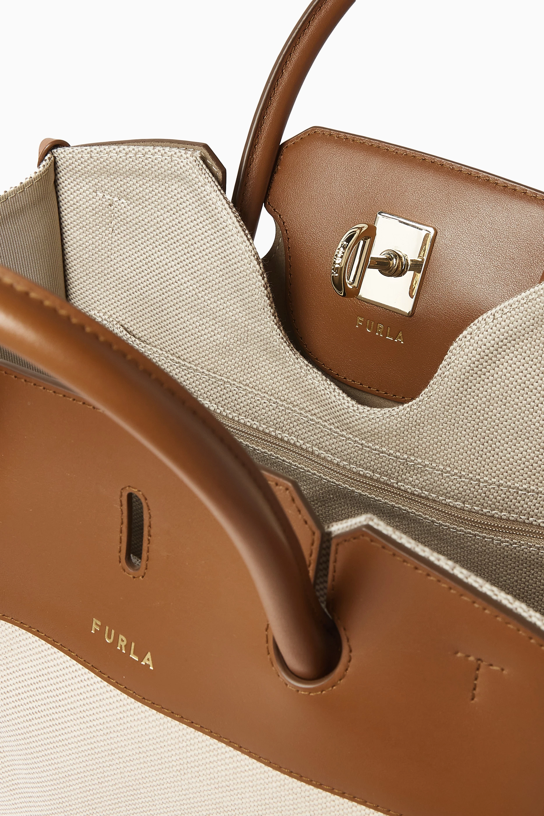 トートバッグ FURLA Woman Tote bags Brown WB01530BX3169 3588S FURLA shopper bag Net Tote Bag M Greige | Buy bags, purses