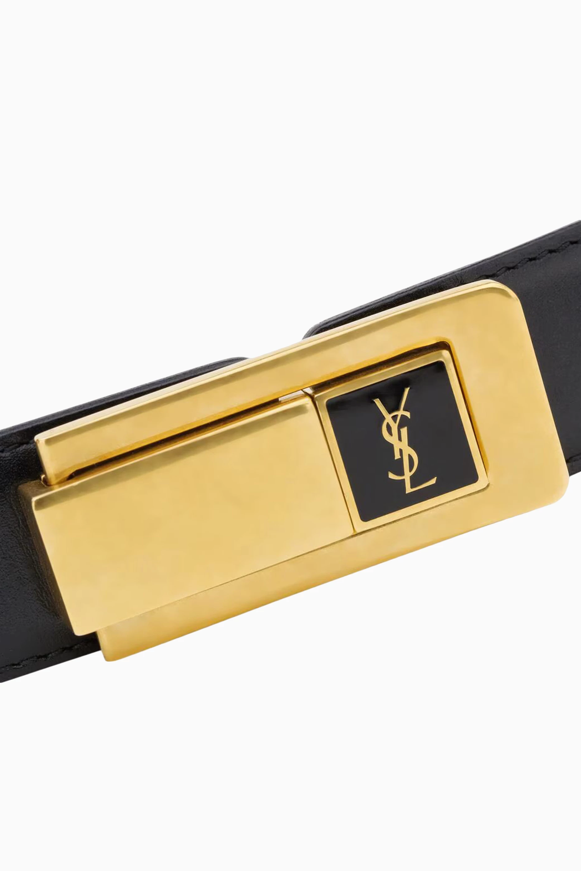 Ysl black women's belt sale