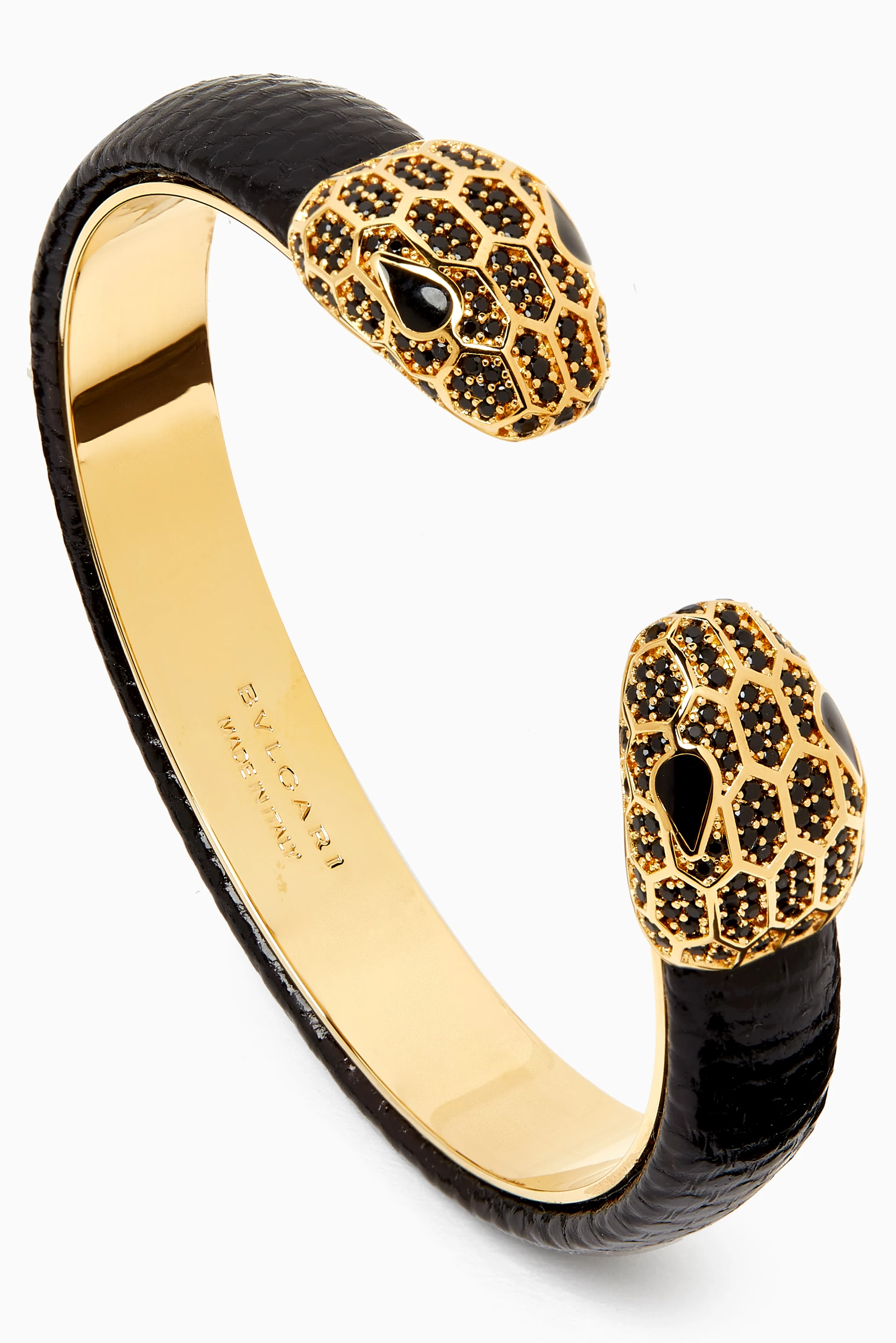 Buy BVLGARI Black Serpenti Forever Bracelet in Snakeskin Leather For Women Online Ounass Bahrain