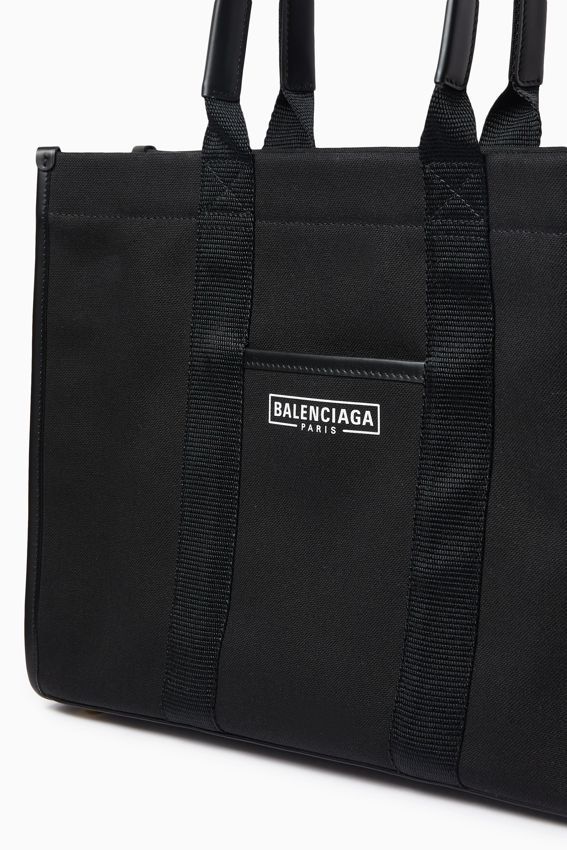 Buy Balenciaga Black Hardware Tote Bag in Cotton For Women Online Ounass Bahrain