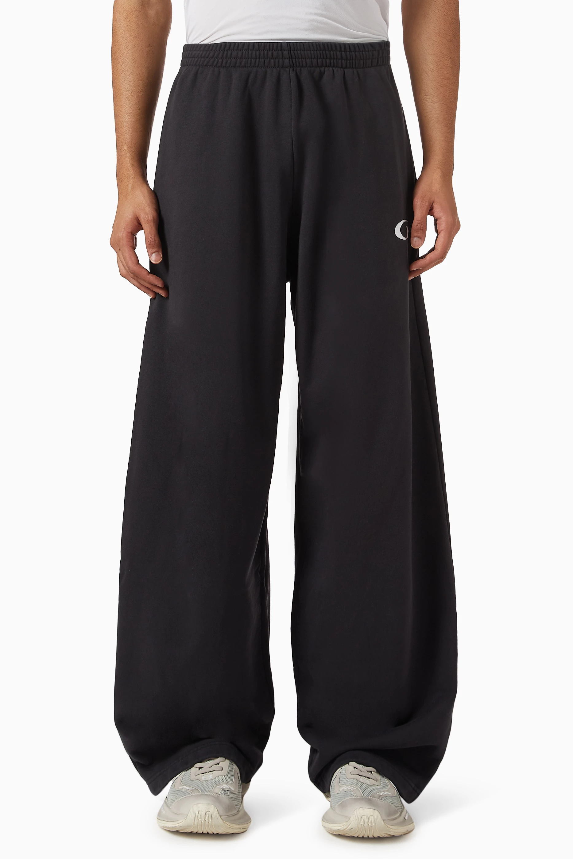 Buy Balenciaga Black Basketball Series Baggy Sweatpants in 