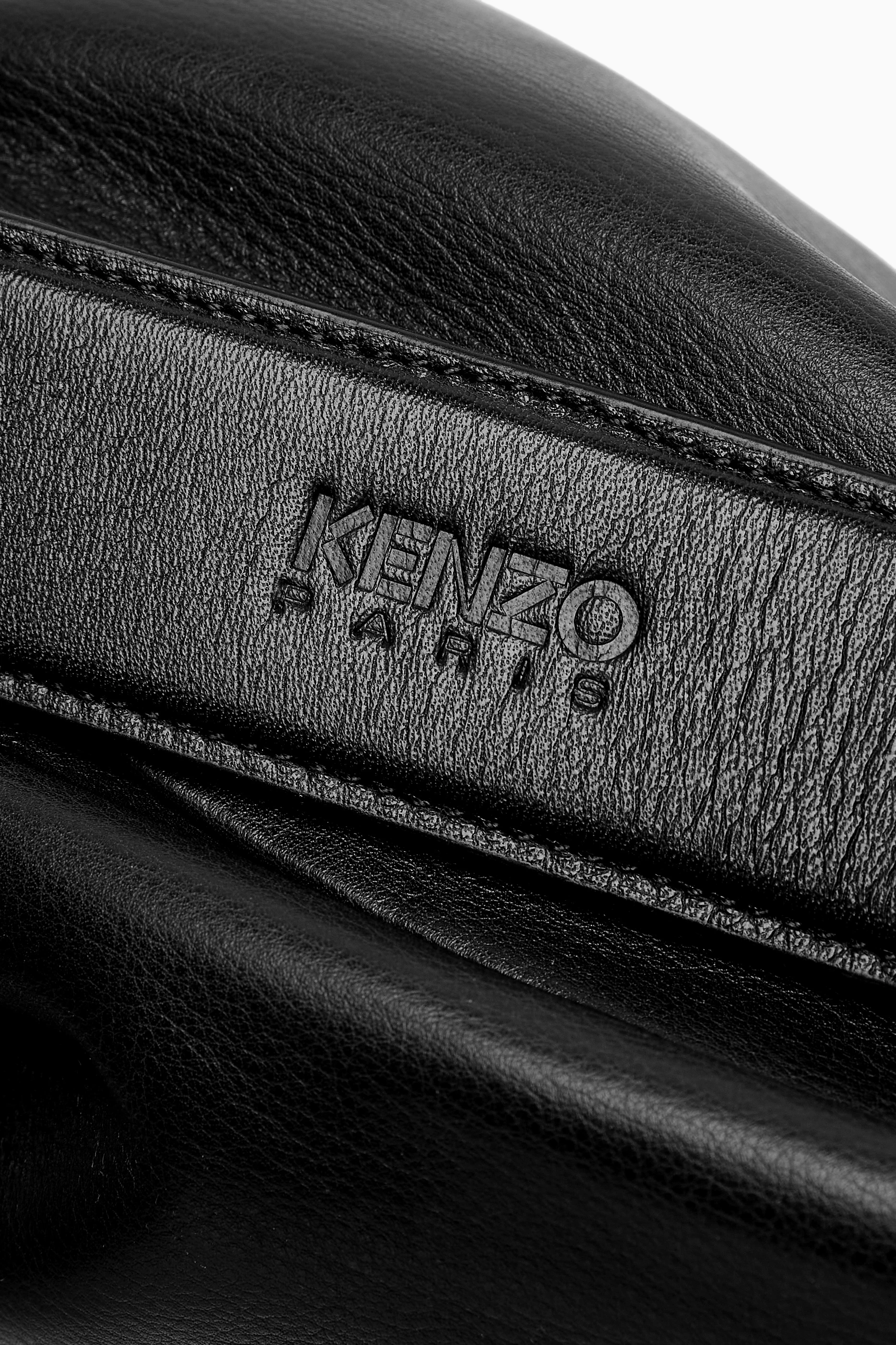 Buy KENZO Black KENZO Furoshiki Bag in Leather For Women Online