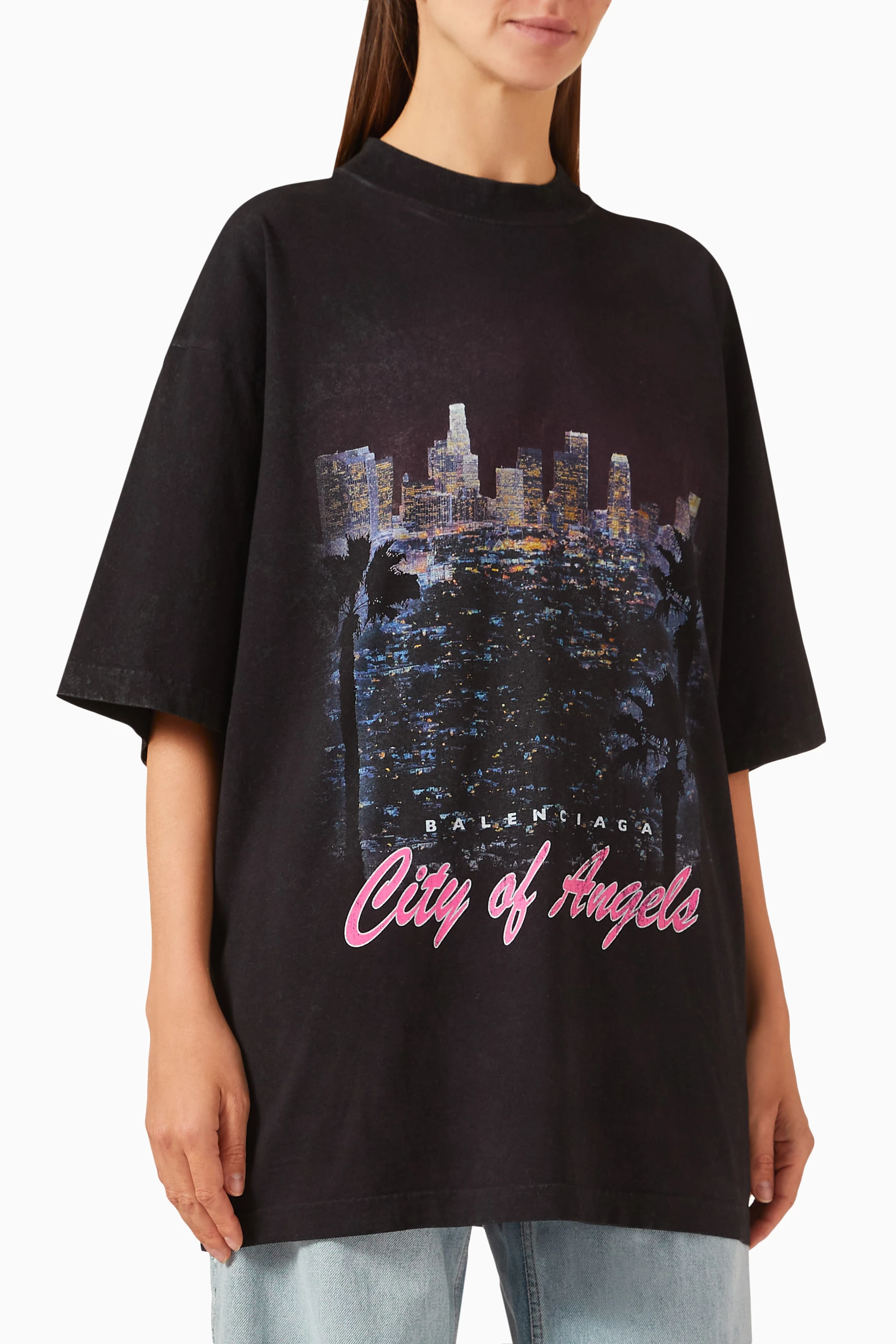 Buy Balenciaga Black Unisex City Of Angels T-shirt Medium