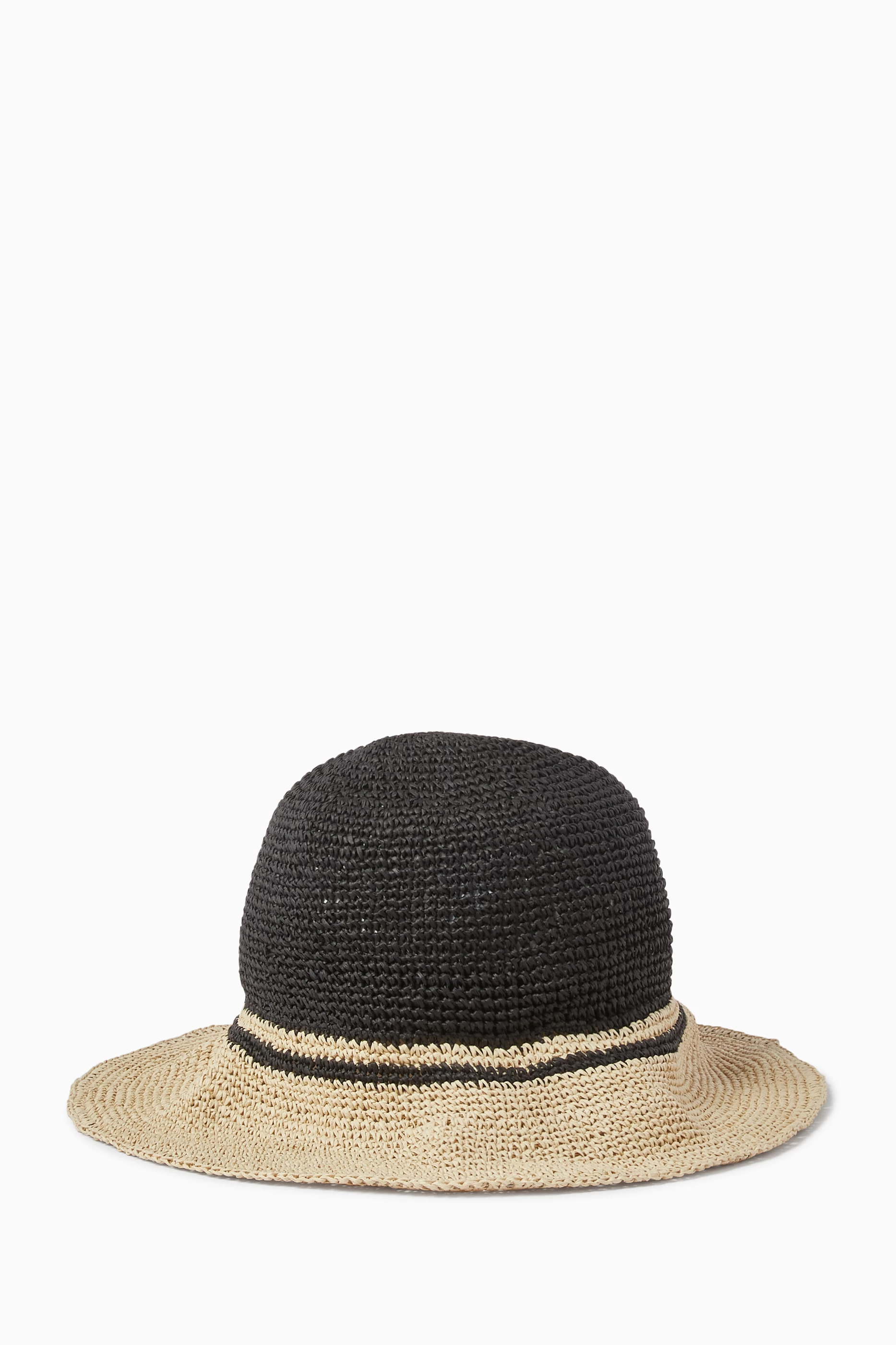 ☆Sale新品 TOTEME Paper straw hat BLACK Buy Toteme Black Straw Hat in Paper For Women Online | Ounass Bahrain