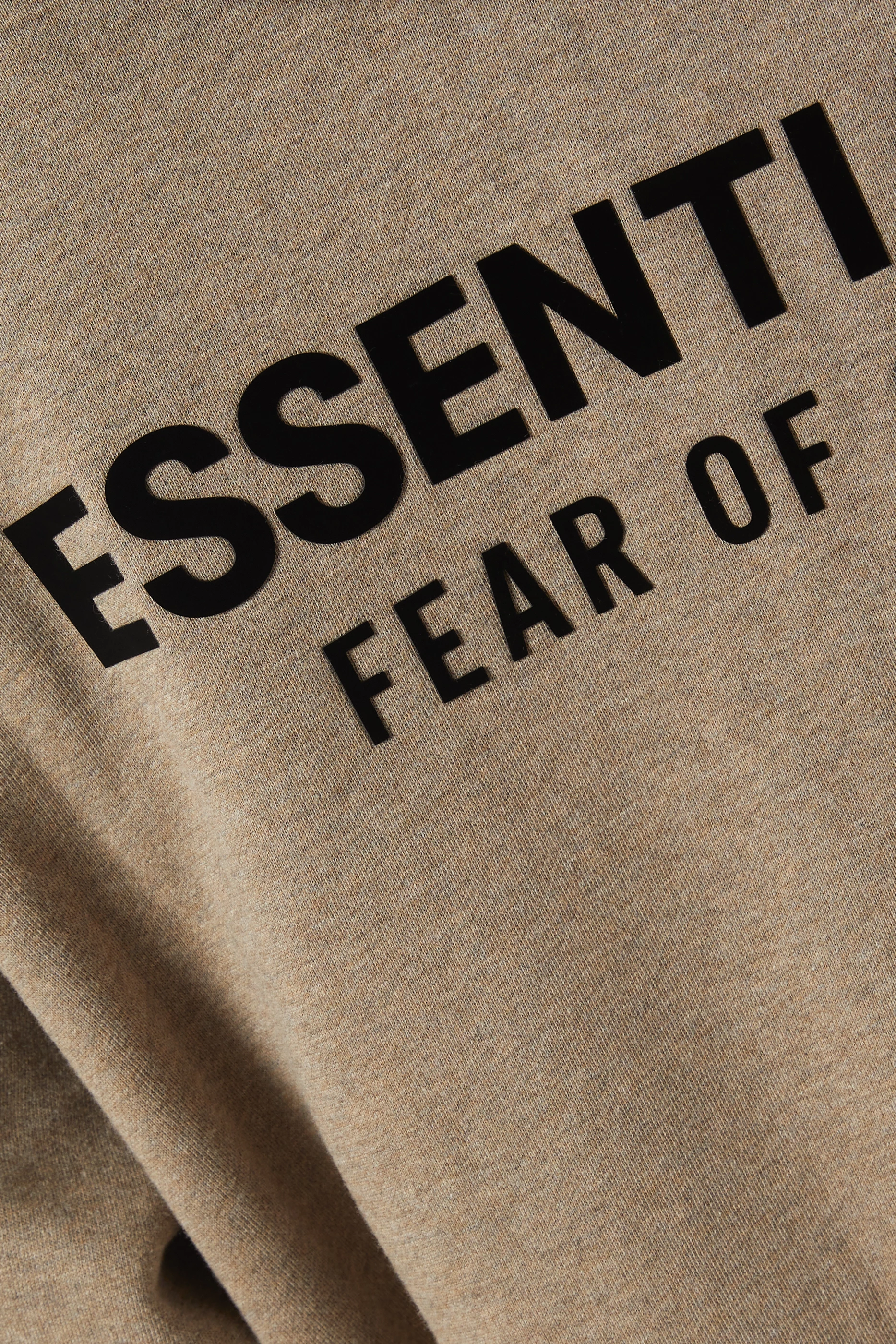 Buy Fear of God Essentials Neutral Classic Full Zip Hoodie in Core