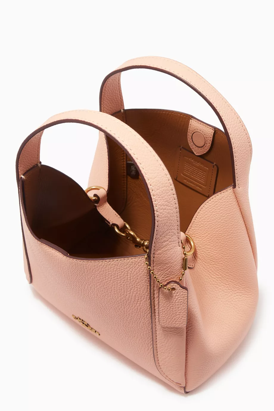 Buy Coach Pink Hadley Hobo 21 Bag in Pebble Leather for WOMEN in