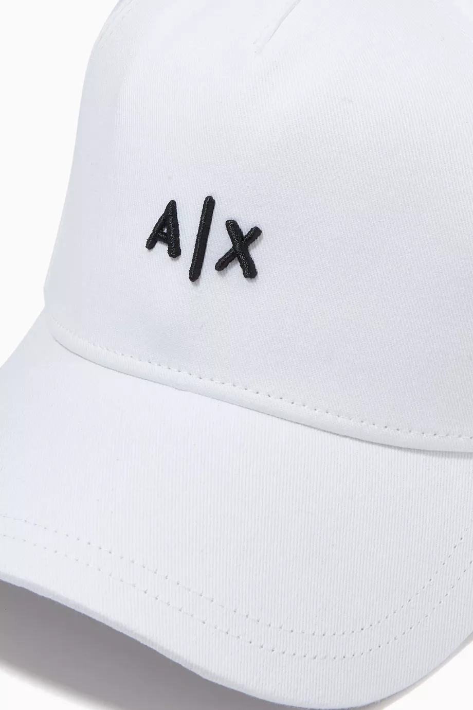 Buy Armani Exchange White A X Baseball Cap in Cotton for Men in
