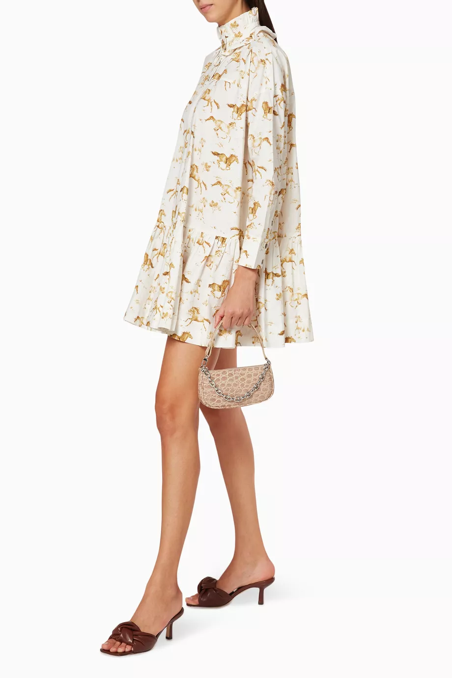 Ganni horse print sales dress