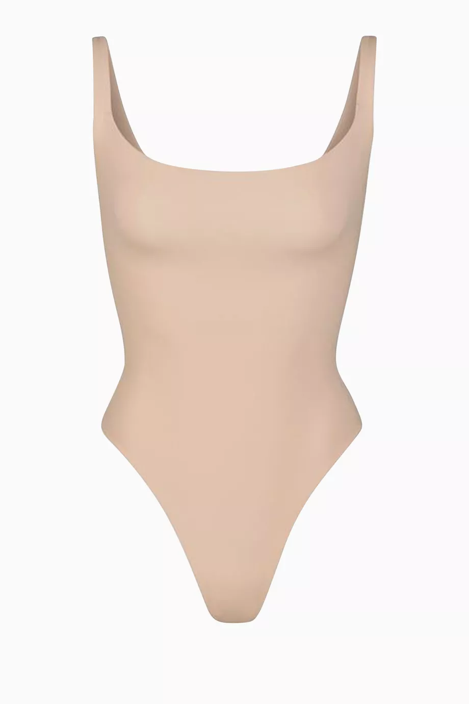 Buy SKIMS Brown Fits Everybody Square Neck Bodysuit for Women in