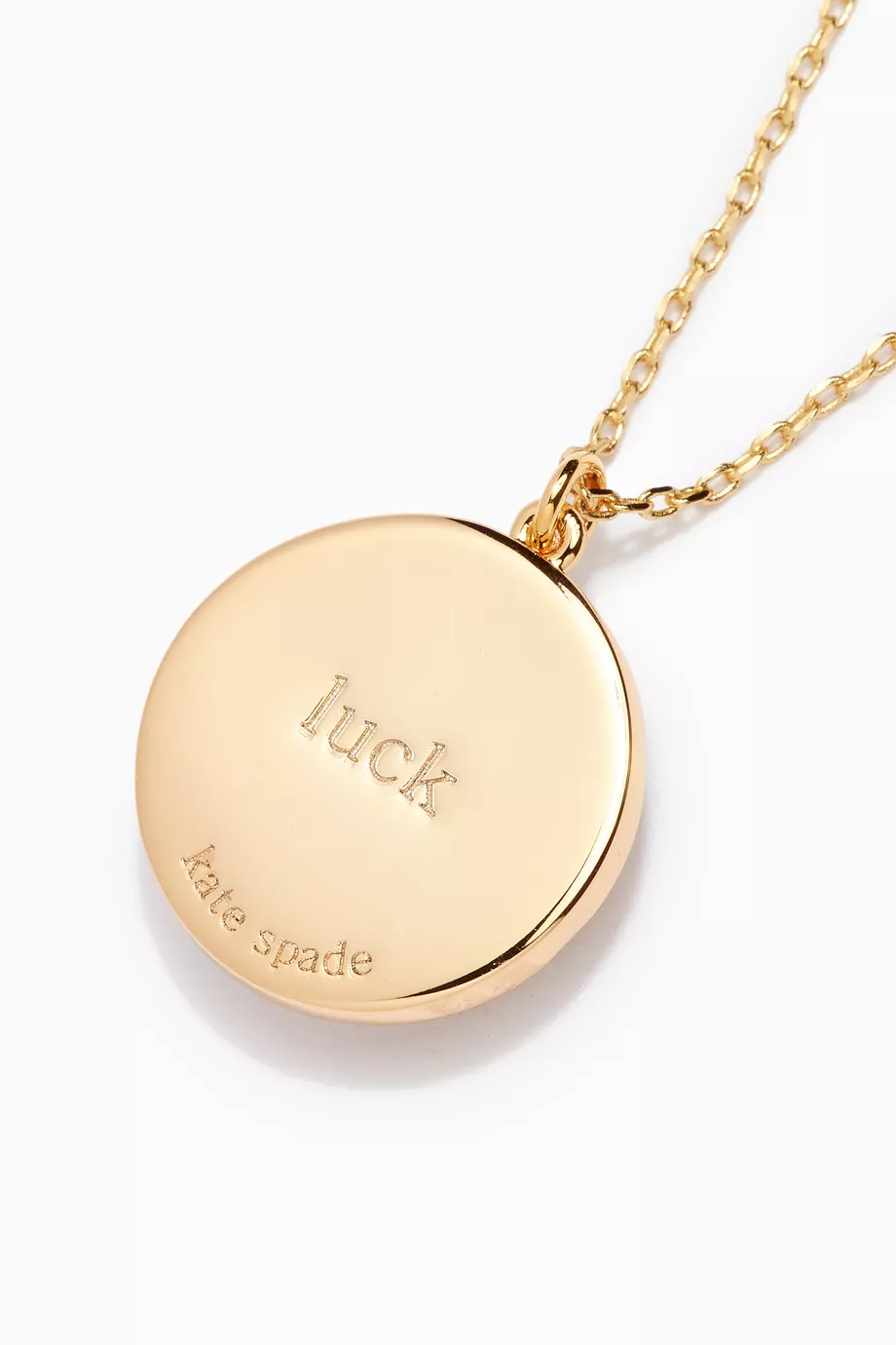 Shop Kate Spade New York Gold Evil Eye Pendant Necklace in Gold-plated  Brass for WOMEN | Ounass Bahrain