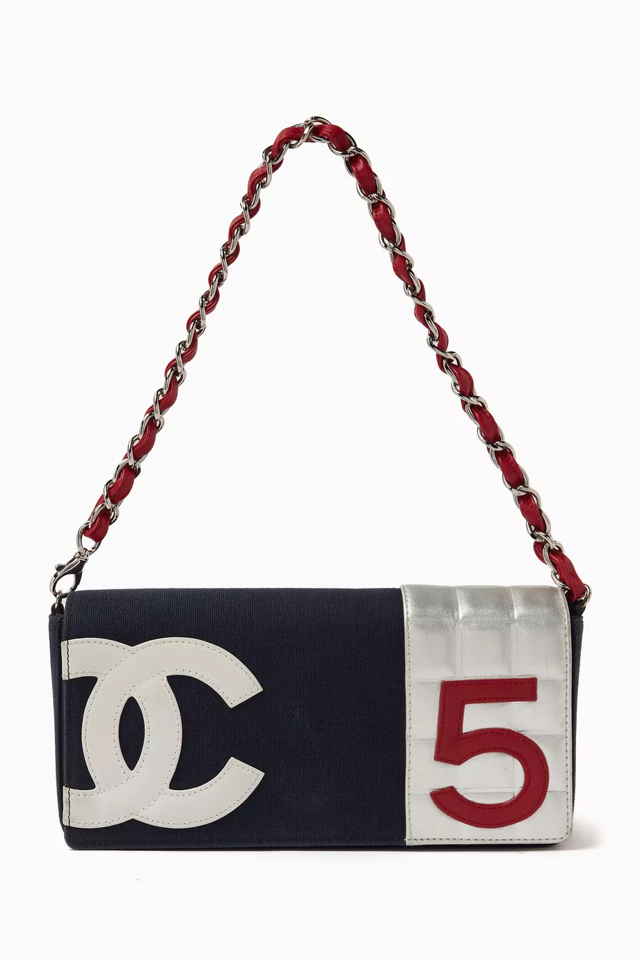 Buy Chanel Pre-Loved Blue Number 5 Shoulder Bag in Denim & Leather for  WOMEN in Bahrain
