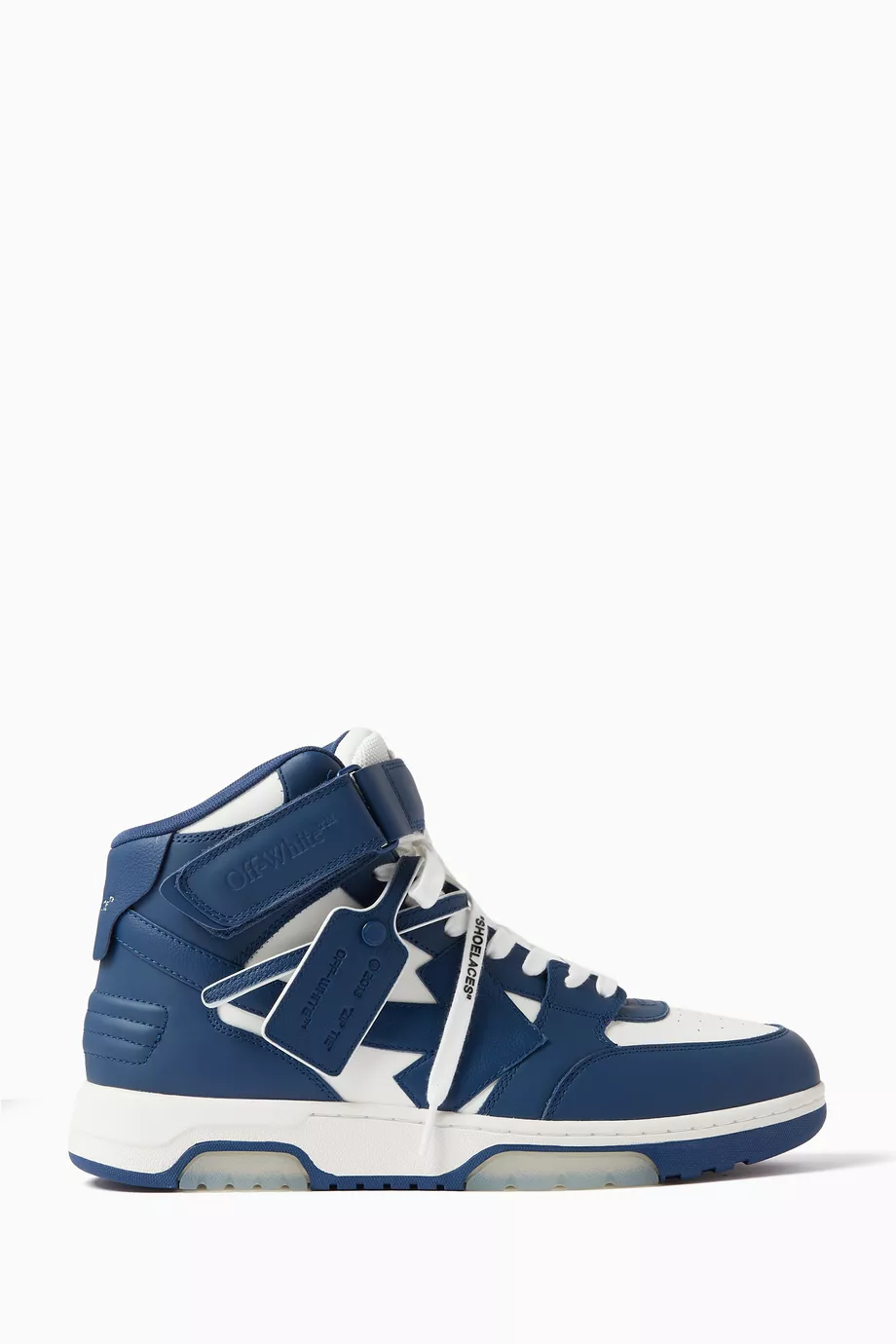 Off white 2025 blue high tops