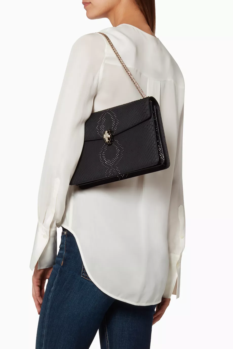 Bvlgari python bag shop