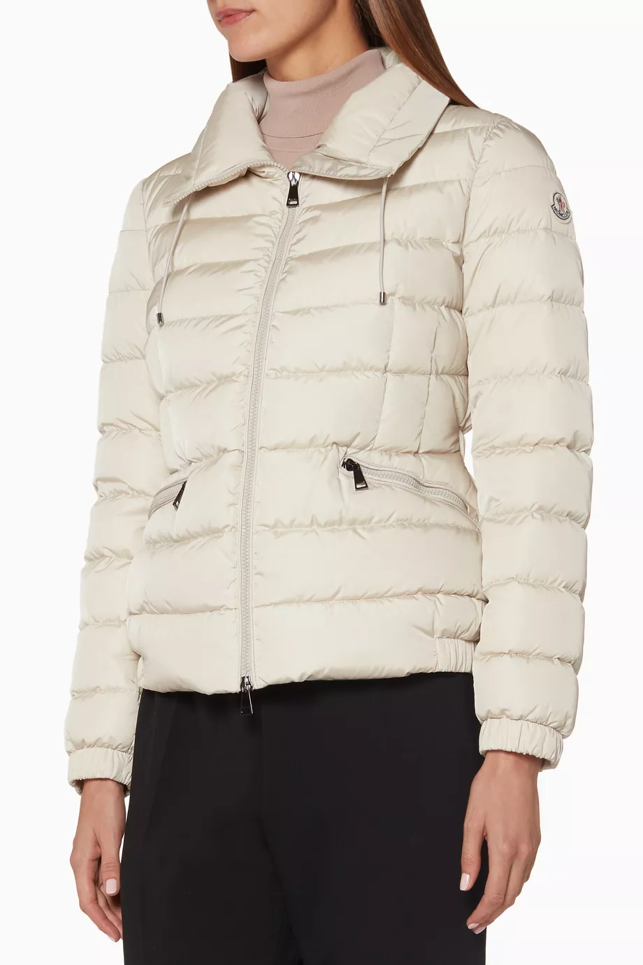 Buy Moncler Neutral Off White Irex Quilted Jacket For Women Online Ounass Bahrain