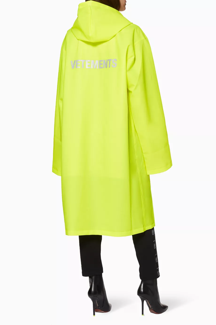 Vetements neon raincoat hot sale