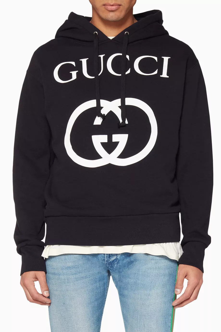 Buy Gucci Black Black Interlocked GG Hoodie For Men Online Ounass Bahrain