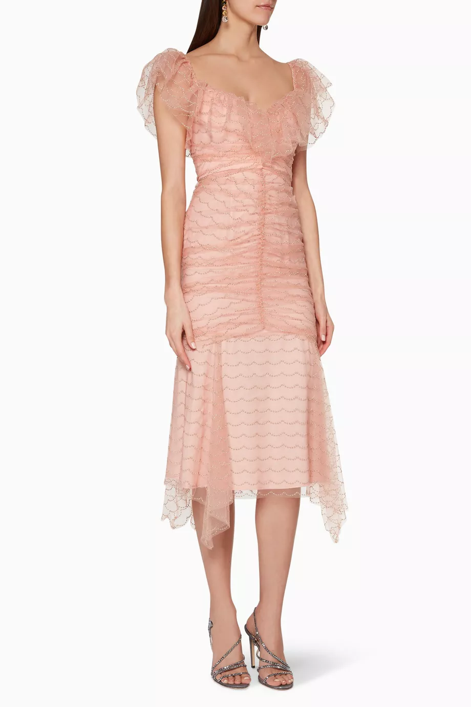 Buy Alice McCall Pink Venus Valentine Off Shoulder Midi Dress For Women Online Ounass Bahrain