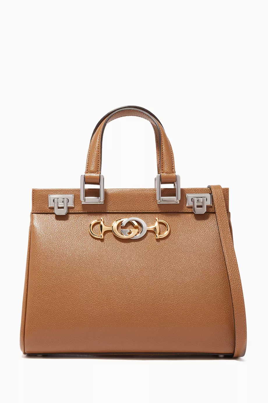 Gucci zumi grainy leather medium top handle bag online