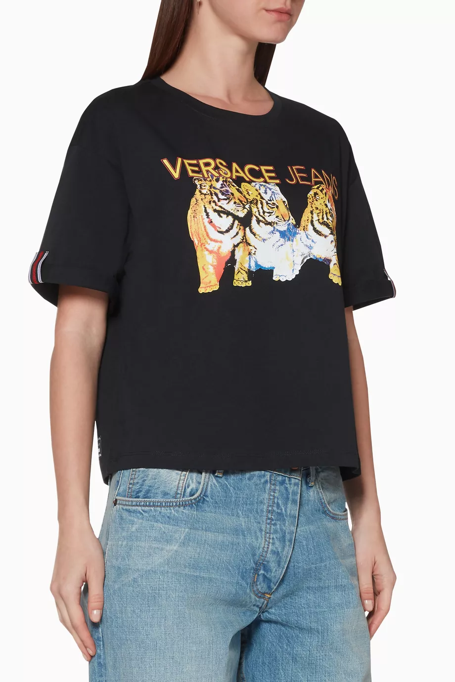 Versace jeans t shirt tiger outlet