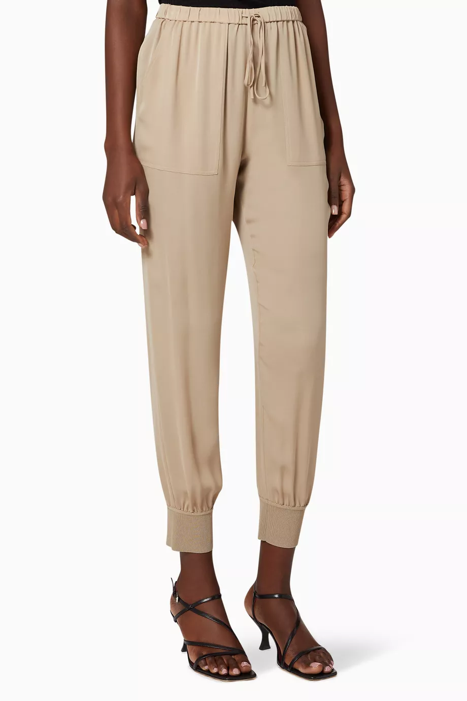 Theory silk jogger pants online