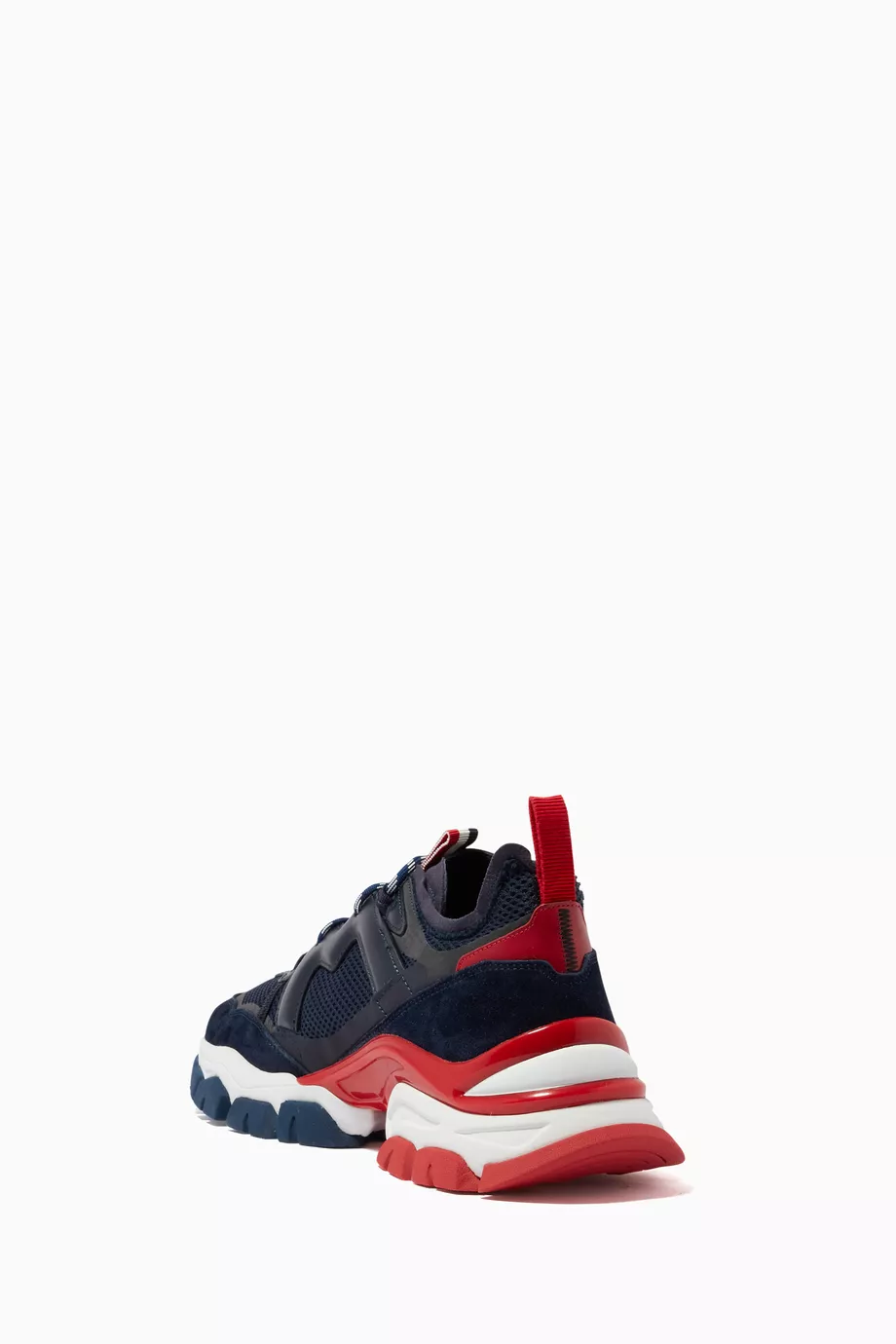 Buy Moncler Blue Leave No Trace Sneakers in Mesh Leather For Men Online Ounass Bahrain