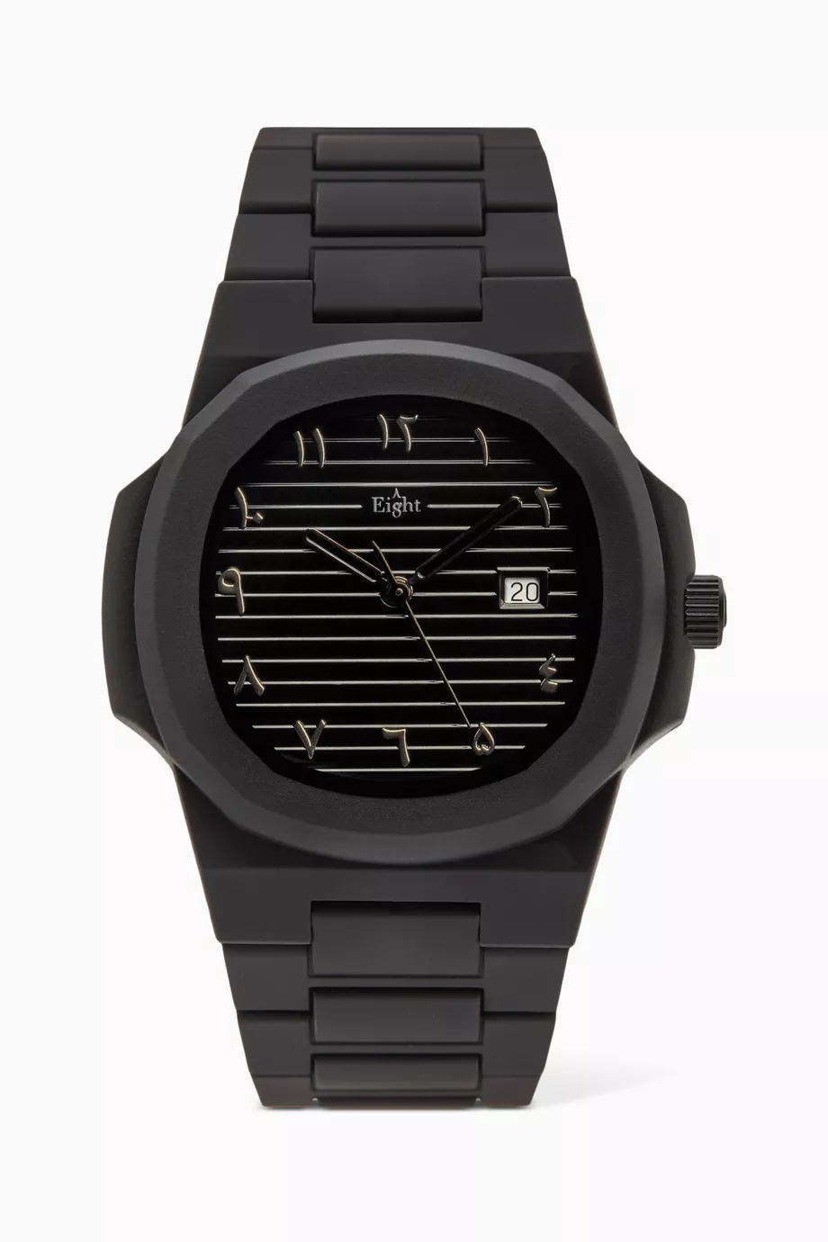 Buy Eight Kuwait Black Arabic Analog Watch For Men Online Ounass Bahrain