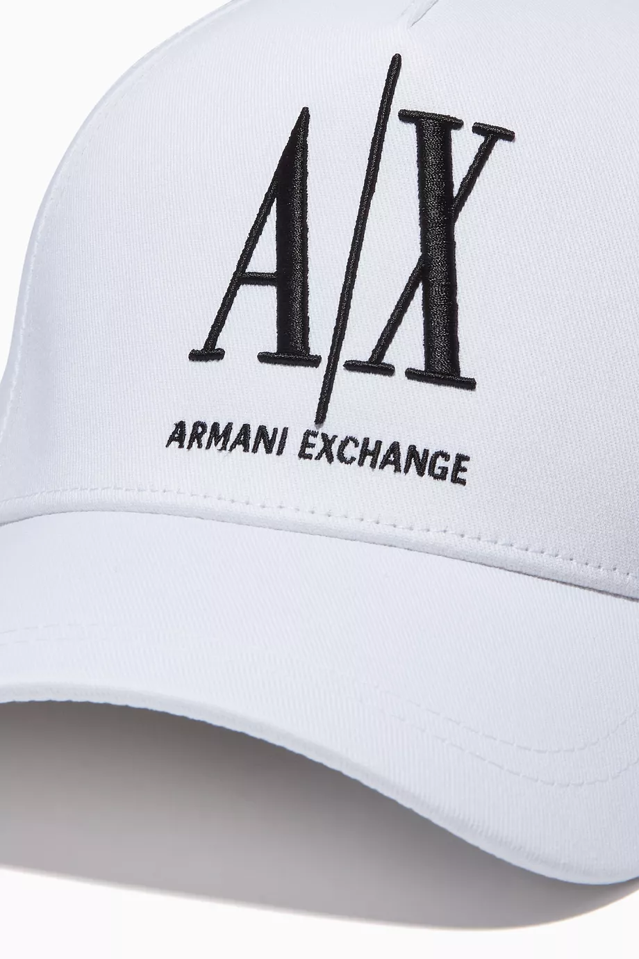 Buy Armani Exchange White Logo Baseball Cap in Twill For Men Online Ounass Bahrain