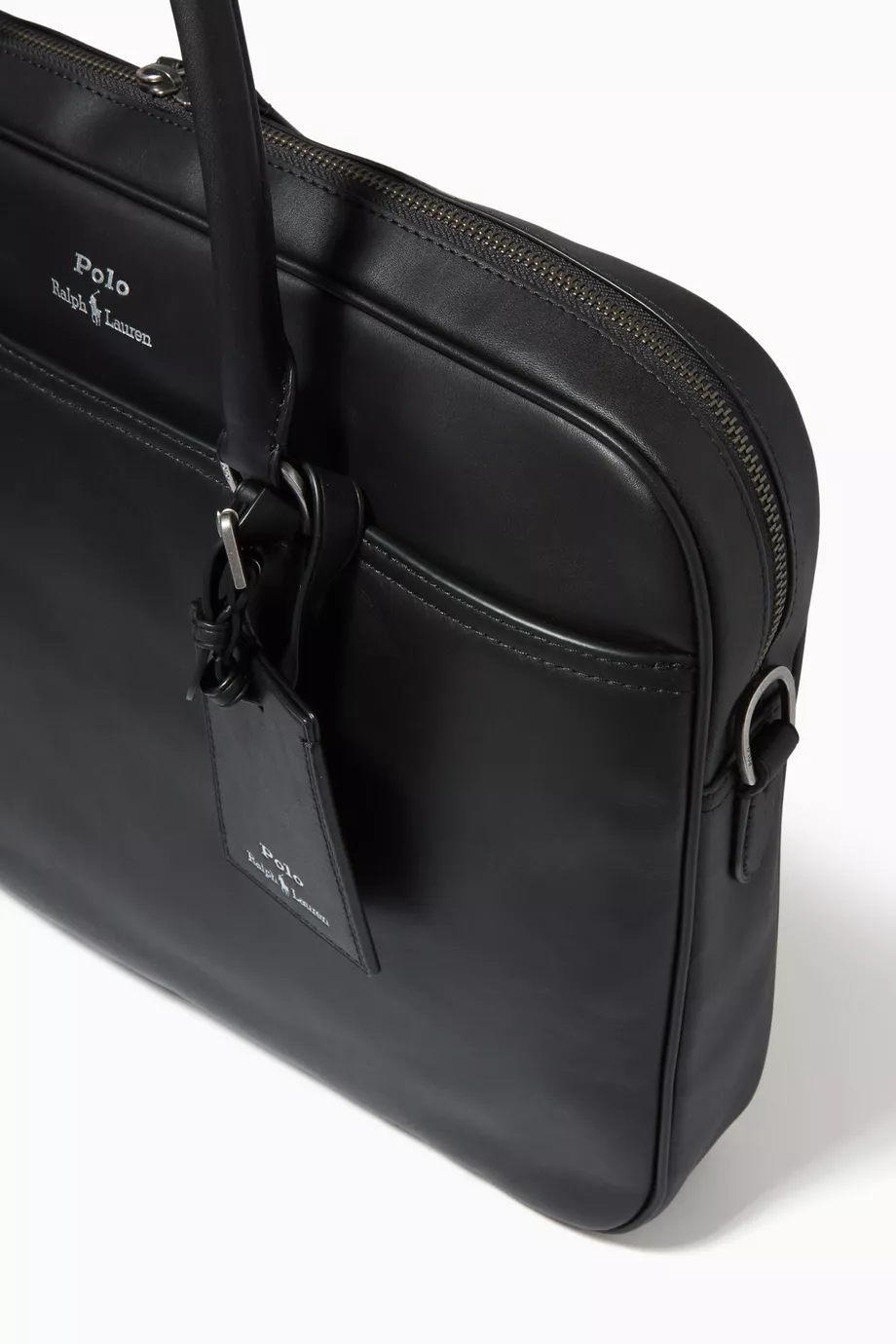 Buy Polo Ralph Lauren Black Commuter Briefcase in Leather For Men Online Ounass Bahrain