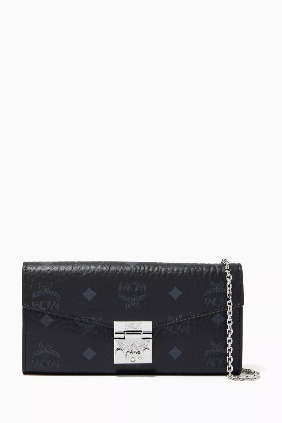 Buy MCM Black Large Patricia Crossbody Wallet in Visetos For Women Online Ounass Bahrain
