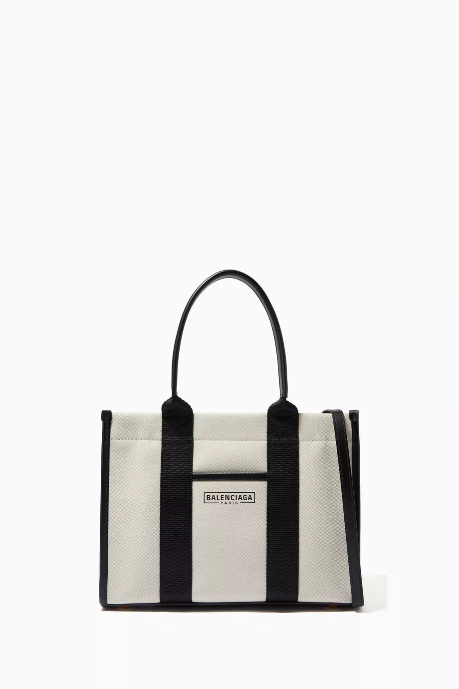 Buy Balenciaga Neutral Hardware Small Tote Bag in Cotton Canvas For Women Online Ounass Bahrain
