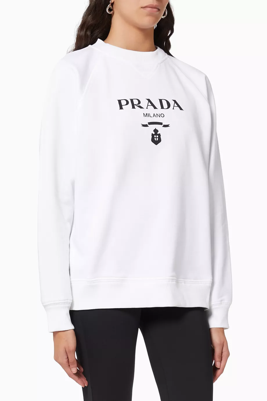 Prada sweatshirt womens 2025