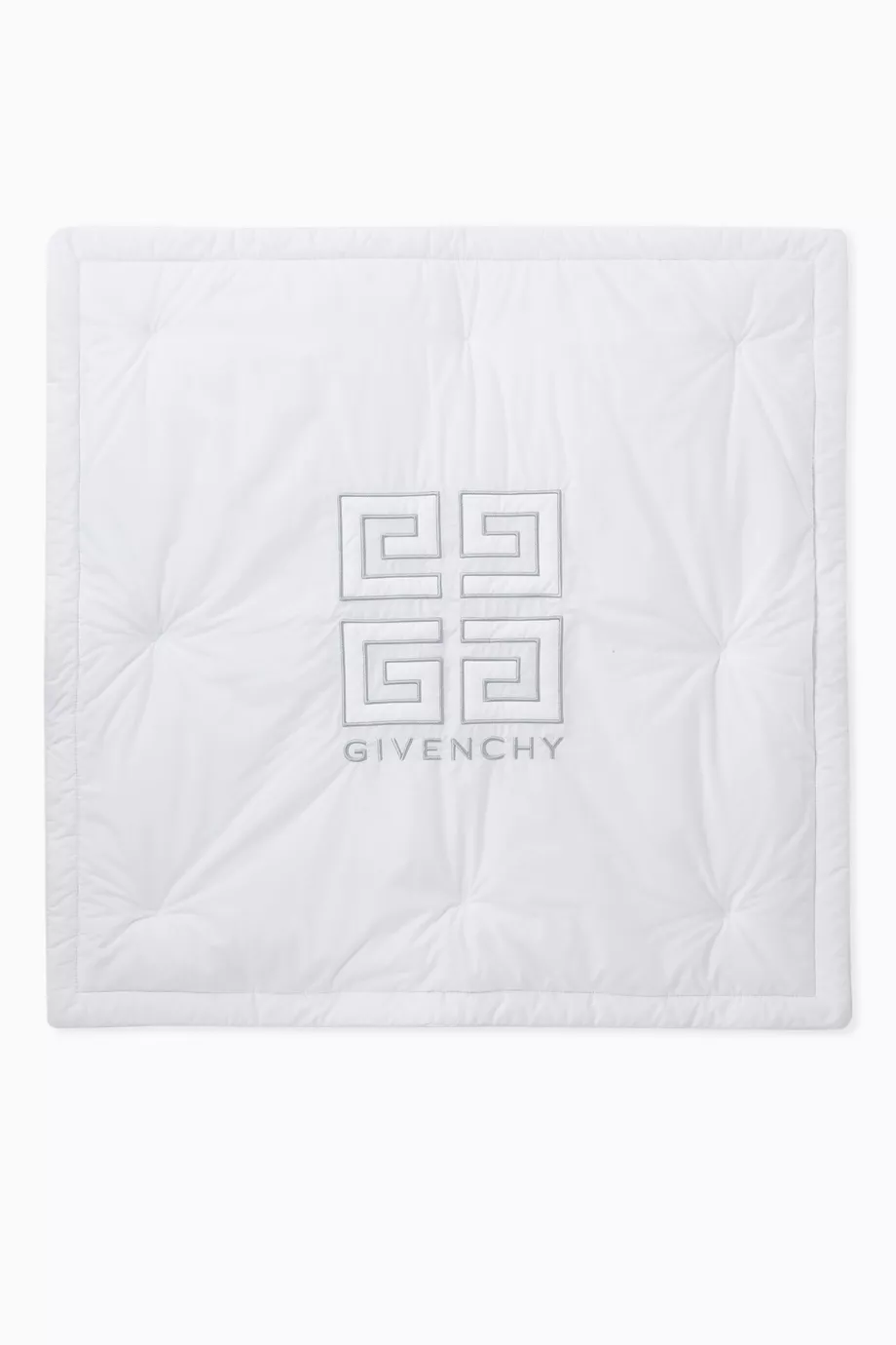 Buy Givenchy White Logo Print Baby Blanket in Cotton For UNISEX Online Ounass Bahrain