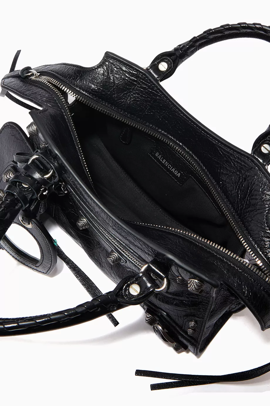 Buy Balenciaga Black Neo Cagole XS Shoulder Bag in Arena Lambskin