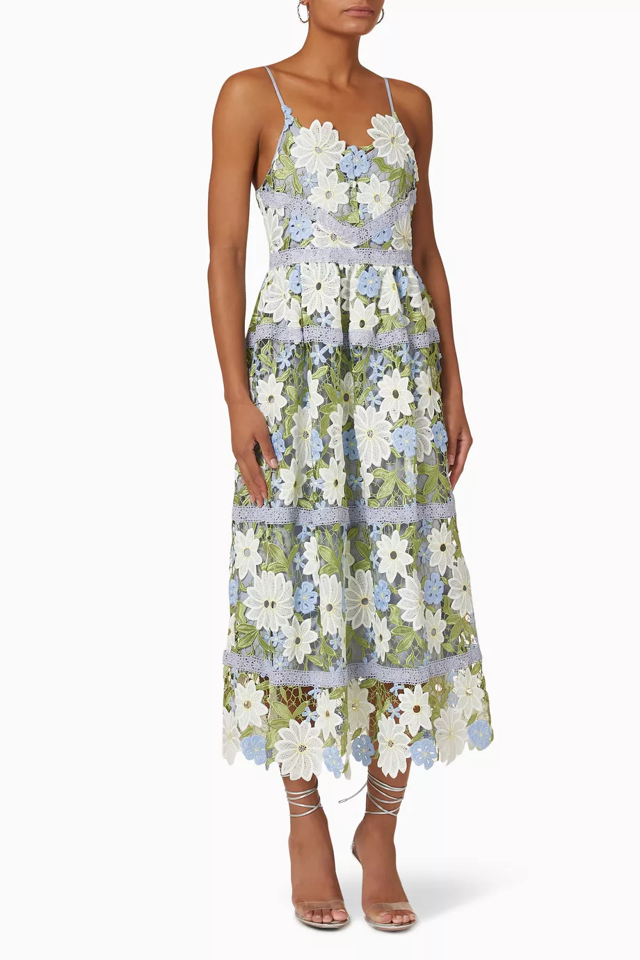 Buy Y.A.S Blue Yassun Strap Midi Dress For Women Online | Ounass Bahrain