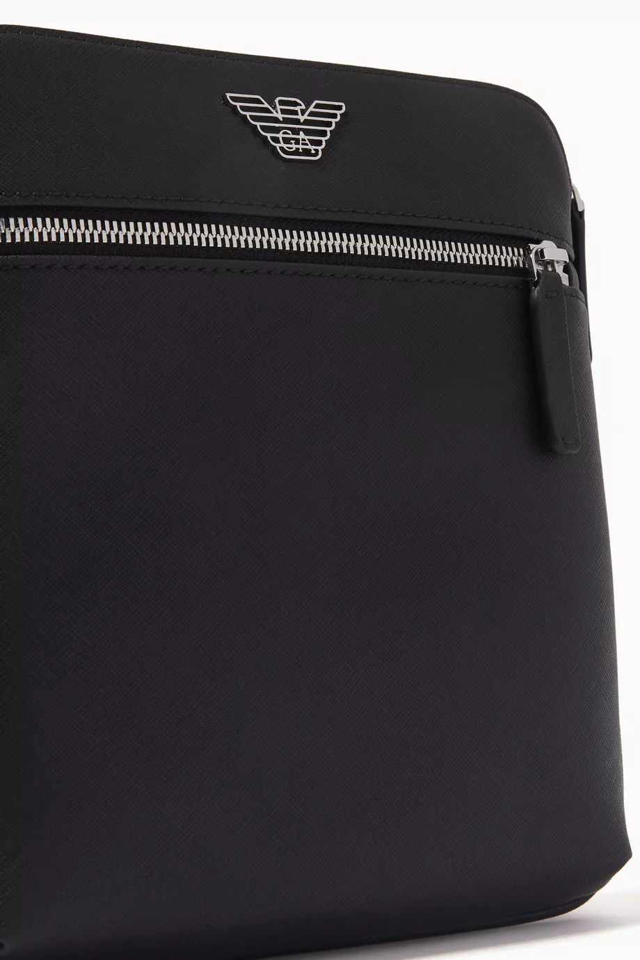 Buy Emporio Armani Black Crossbody Bag in Faux Leather For Men Online Ounass Bahrain