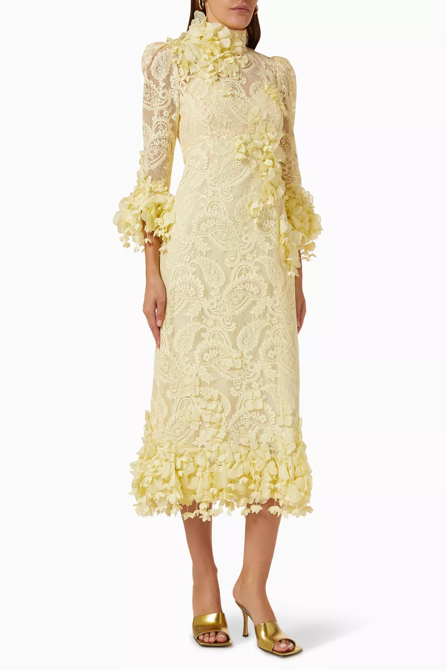 Zimmermann yellow floral dress store